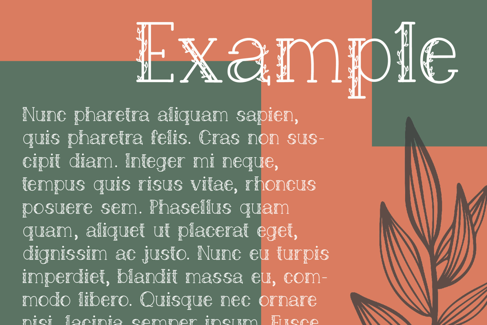 Feuillue | serif font Feuillue | serif font