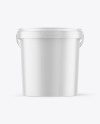 Matte Plastic Bucket Mockup