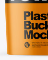 Matte Plastic Bucket Mockup