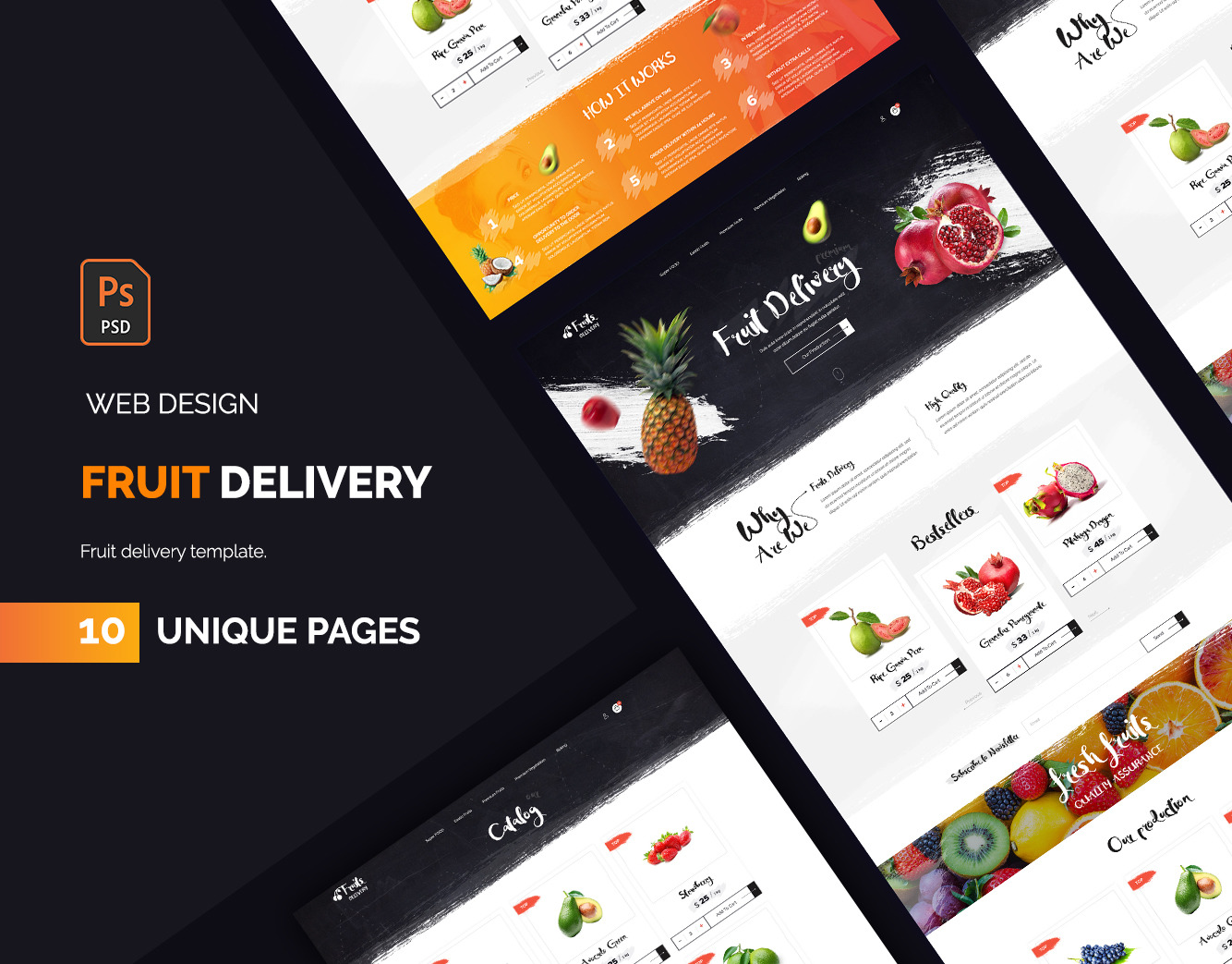 Fruit delivery UI kit Fruit delivery UI kit