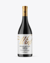 Dark Glass Wine Bottle Mockup