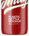 Glossy Plastic Bottle Mockup