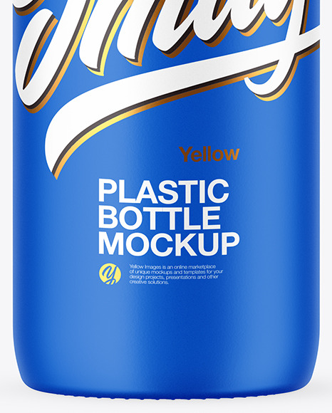 Matte Plastic Bottle Mockup