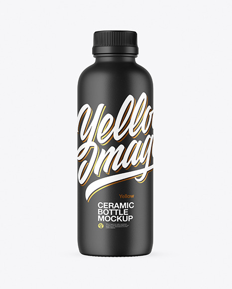 Textured Plastic Bottle Mockup - Beverage+liquid