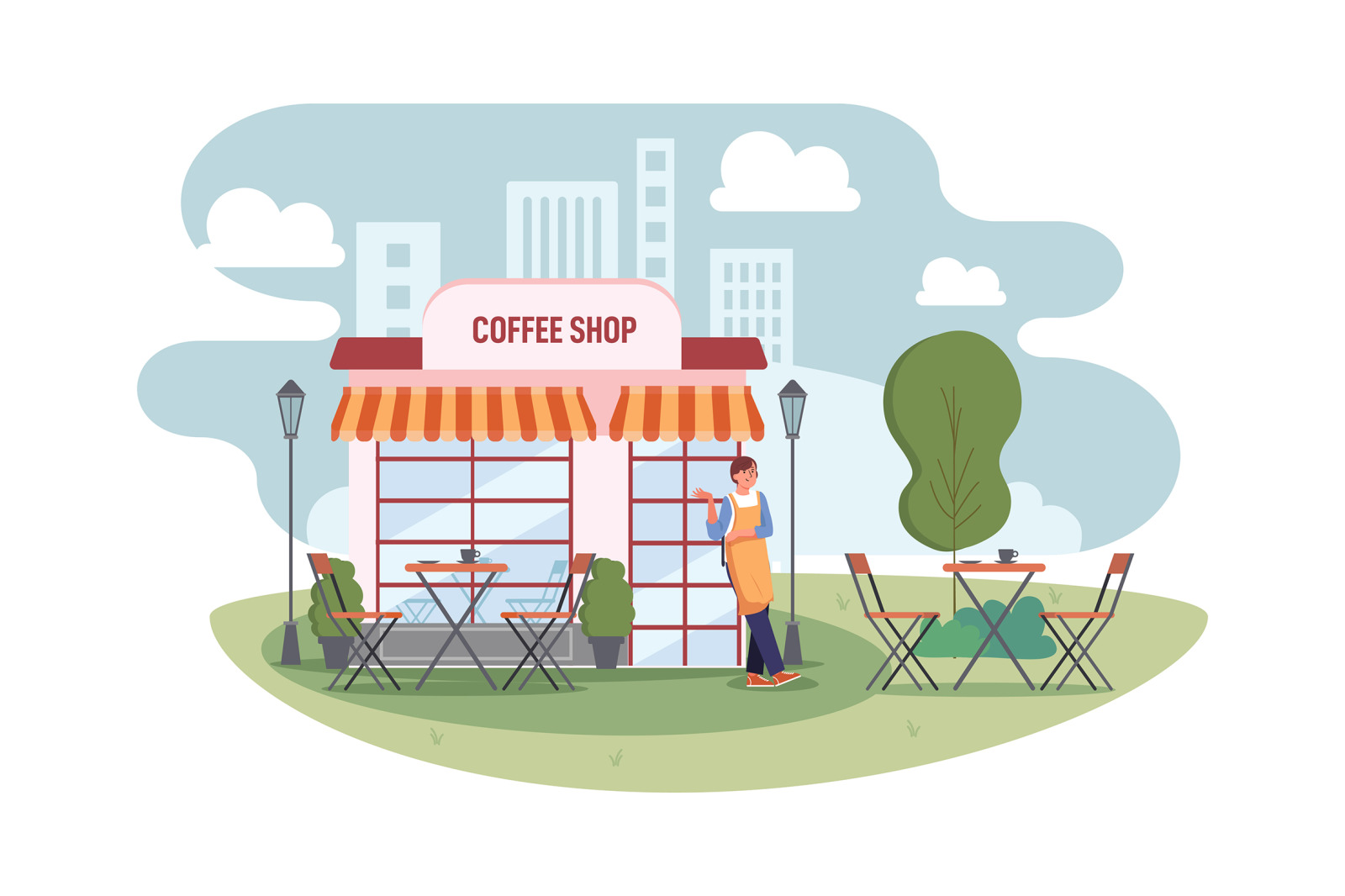 M162_Coffee shop Illustrations M162_Coffee shop Illustrations