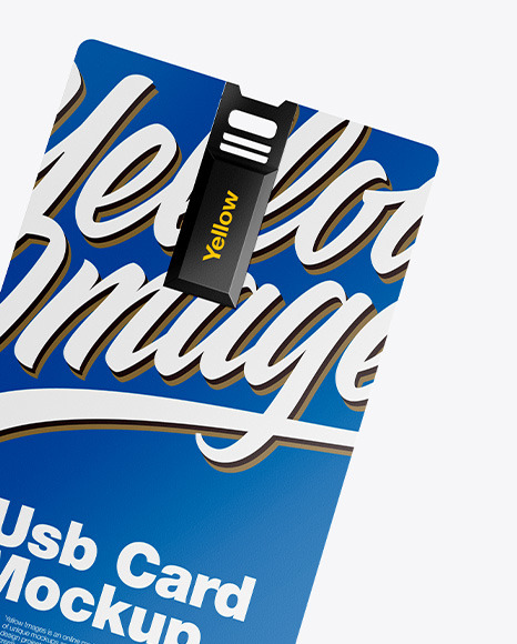 Two USB Cards Mockup