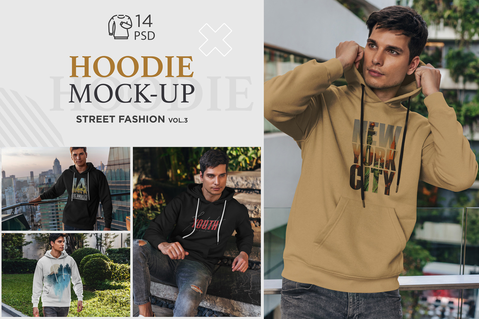 Hoodie Mock-Up Street Fashion vol.3 Hoodie Mock-Up Street Fashion vol.3