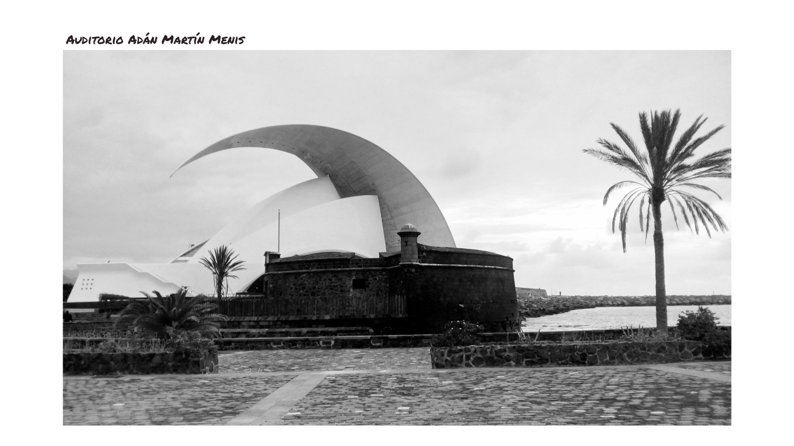 Black and White Tenerife Landmarks