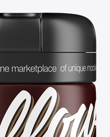 Matte Coffee Jar Mockup