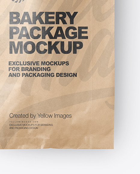 Kraft Paper Bag with Sandwich Mockup