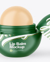 Opened Matte Lip Balm Mockup