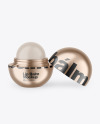 Opened Metallic Lip Balm Mockup