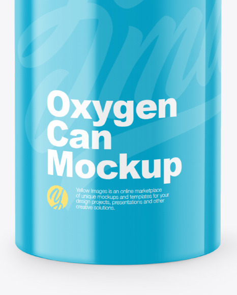 Glossy Oxygen Can W/ Inhaler Cap