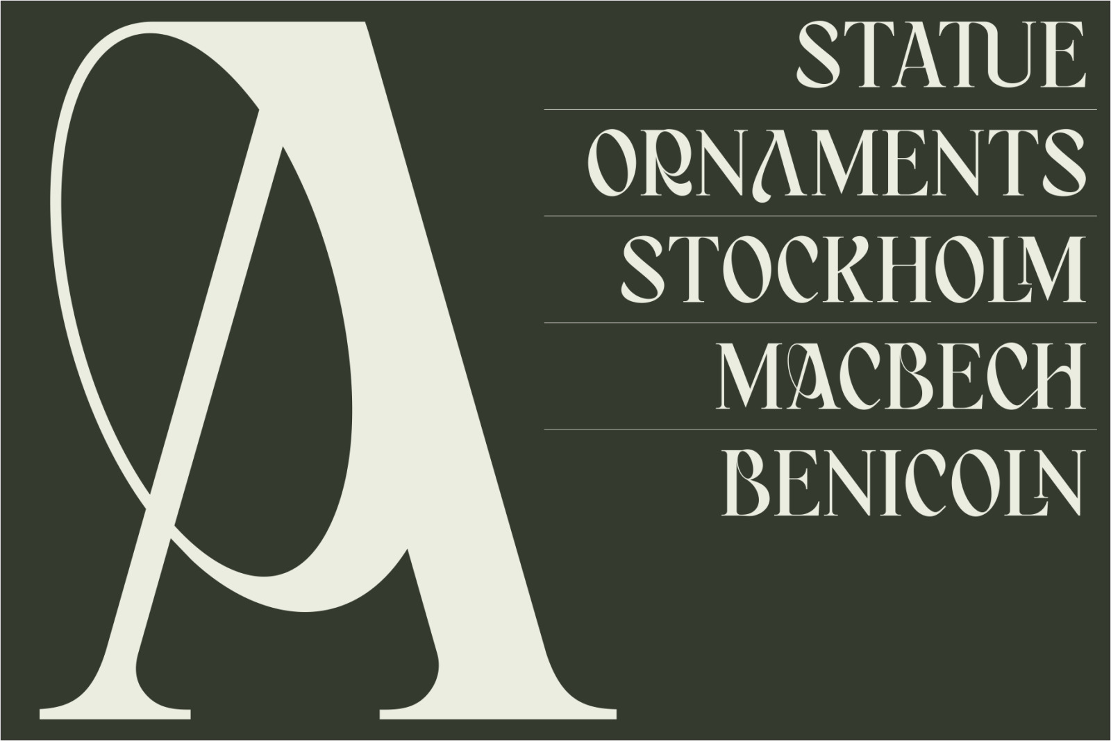 Bagerich Elegant Font Bagerich Elegant Font