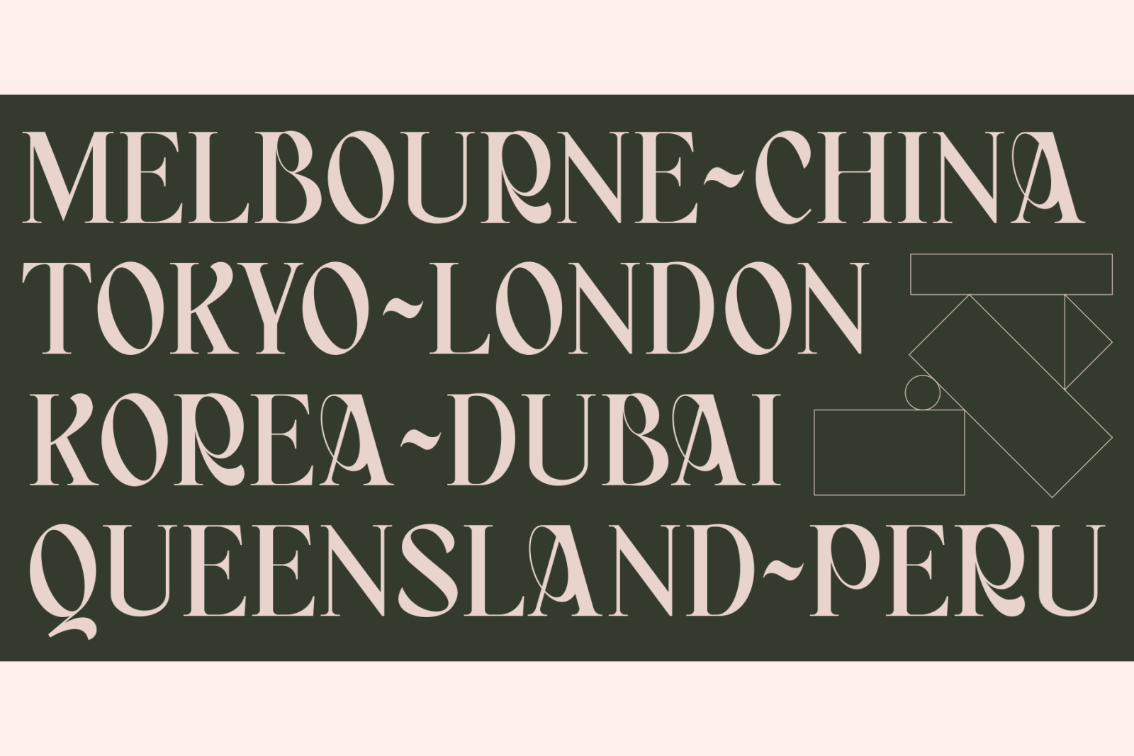 Bagerich Elegant Font Bagerich Elegant Font