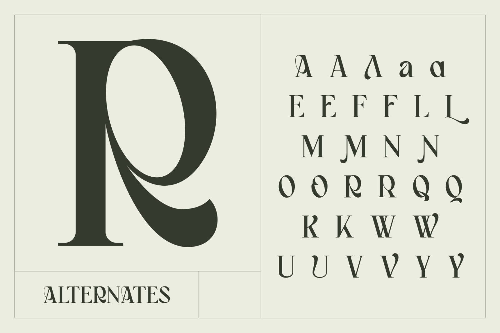 Bagerich Elegant Font Bagerich Elegant Font