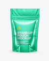 Metallic Stand Up Pouch Mockup