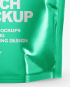 Metallic Stand Up Pouch Mockup