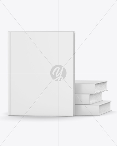 Hardcover Book w/ Matte Cover Mockup