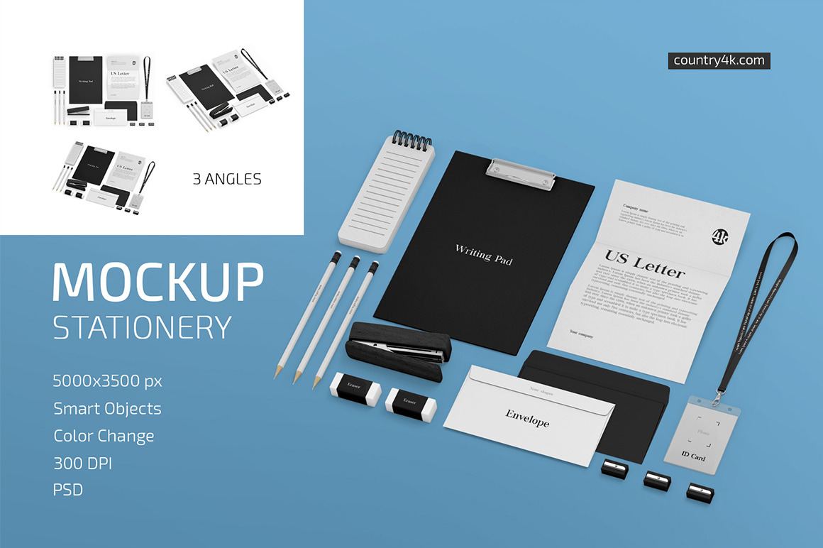 Stationery Mockup Set Stationery Mockup Set