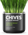 Сhives in The Pot Mockup