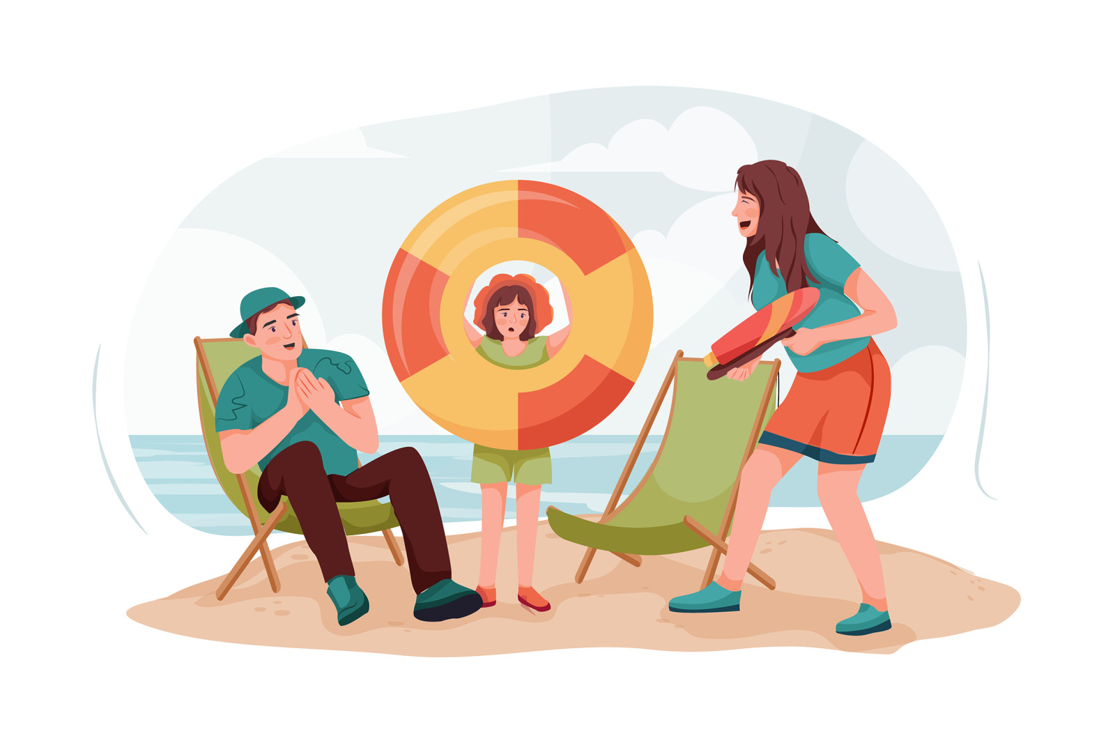 M149_Family Travel Illustrations M149_Family Travel Illustrations