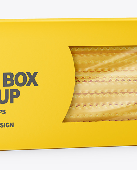 Mafaldine Pasta Box Mockup