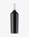 Amber Glass Red Wine Bottle Mockup Amber Glass Red Wine Bottle Mockup