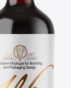 Clear Glass Red Wine Bottle Mockup Clear Glass Red Wine Bottle Mockup