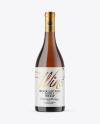 Amber Glass White Wine Bottle Mockup