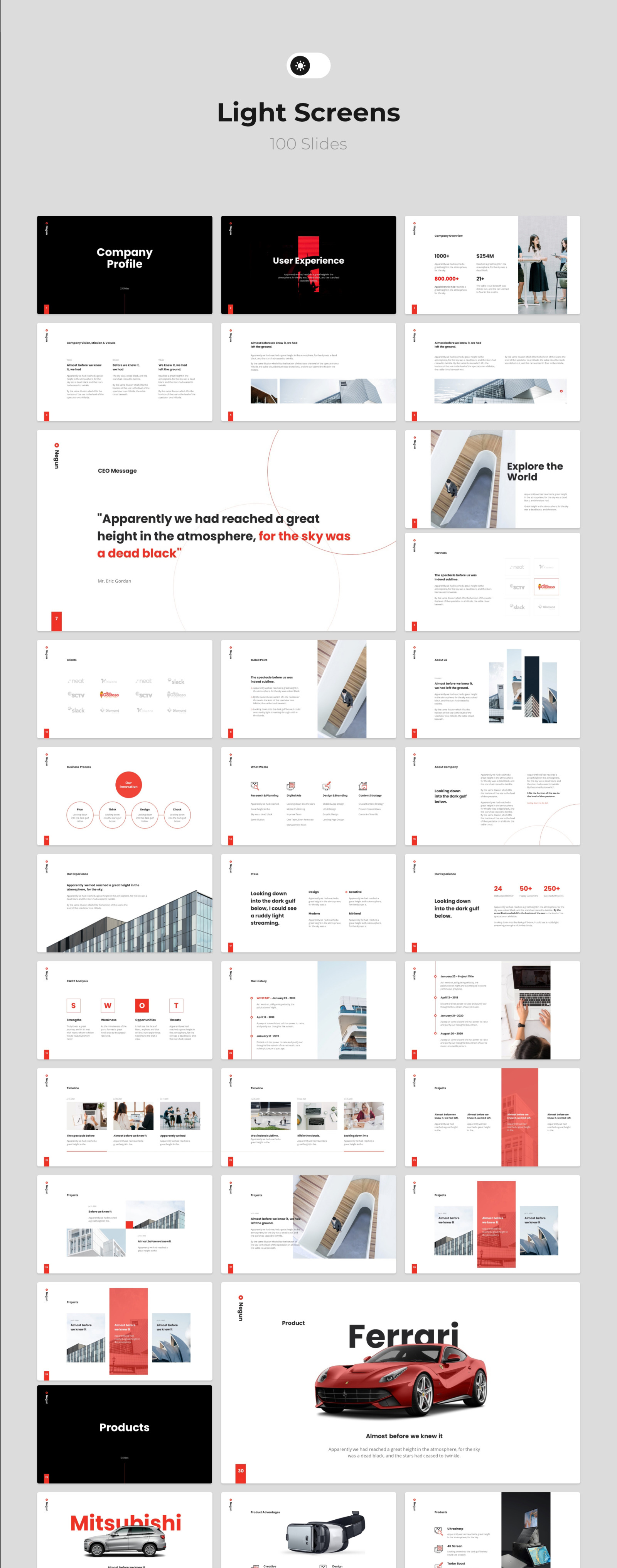 Negun - Animated Google Slide Template Negun - Animated Google Slide Template