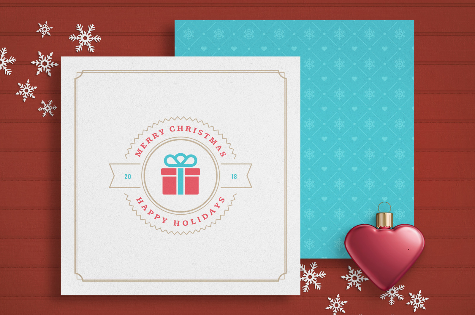 5 Christmas Greeting Cards 5 Christmas Greeting Cards