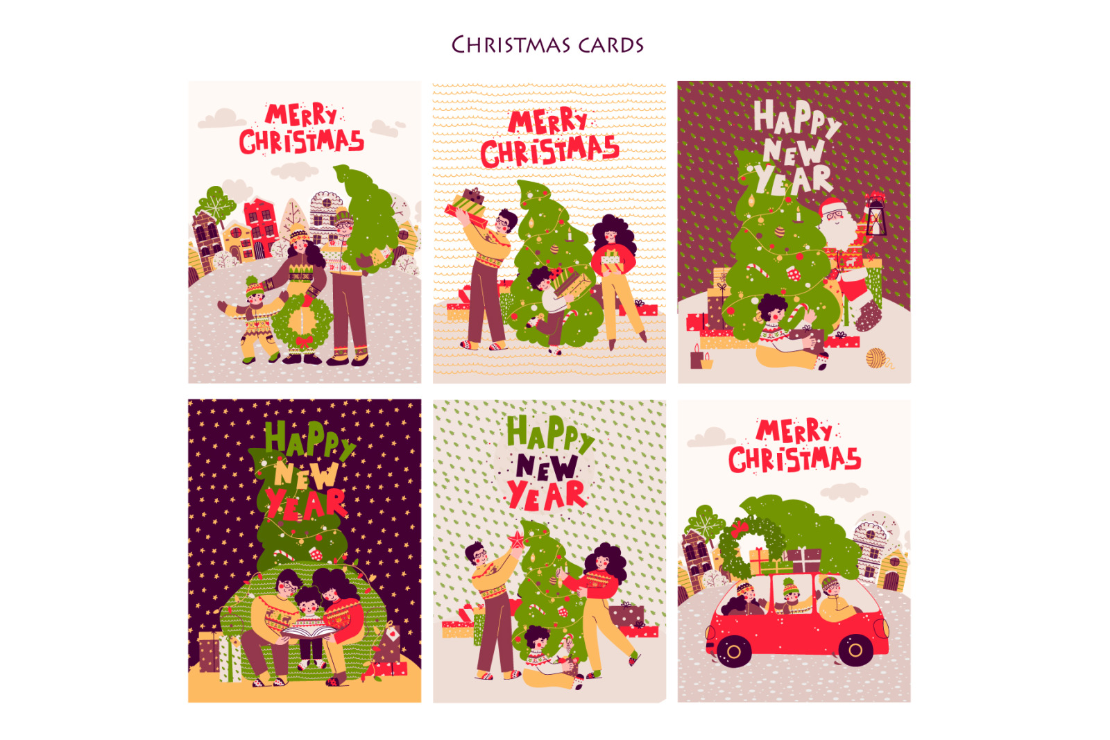 Merry Christmas - family cards