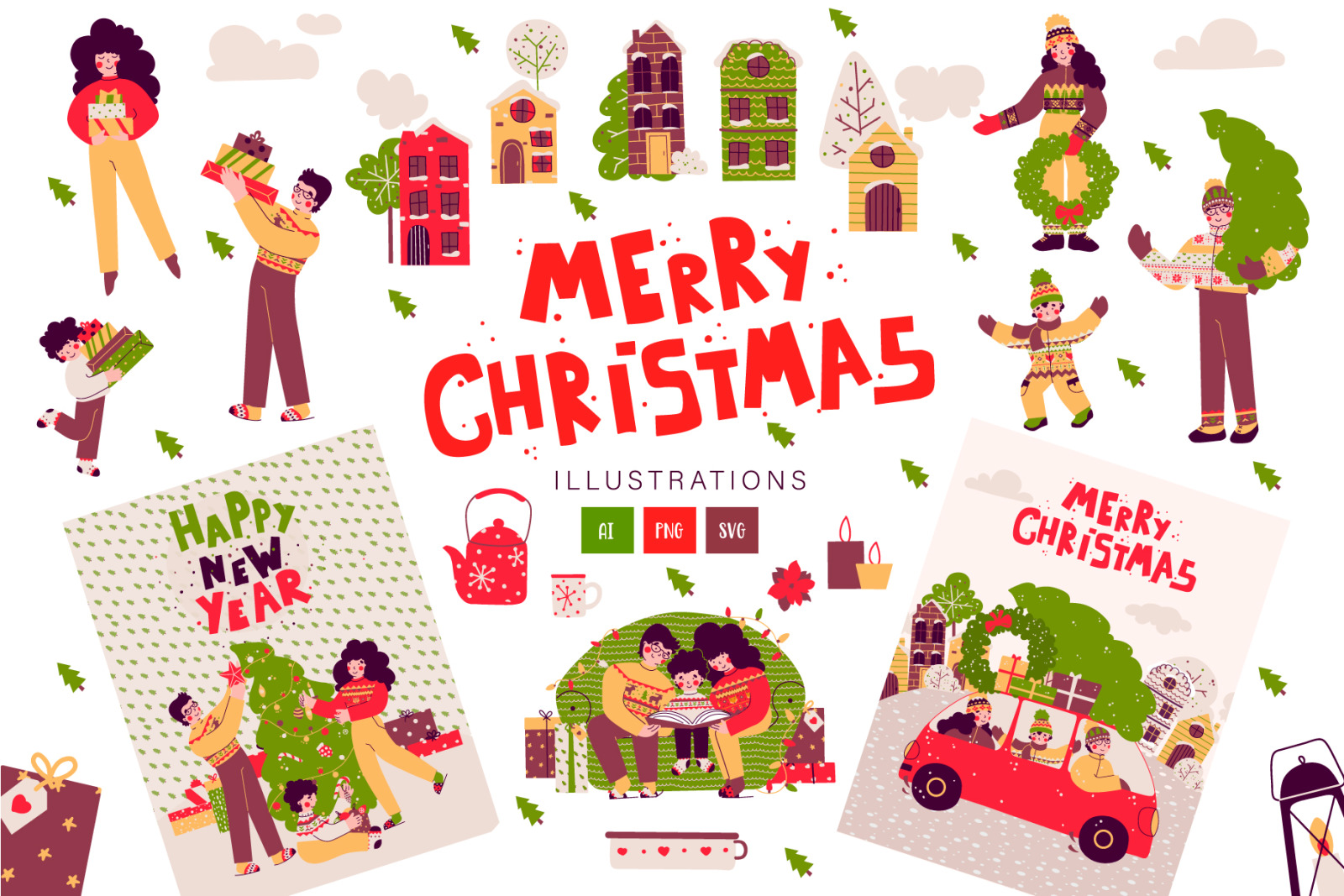 Merry Christmas - family cards Merry Christmas - family cards