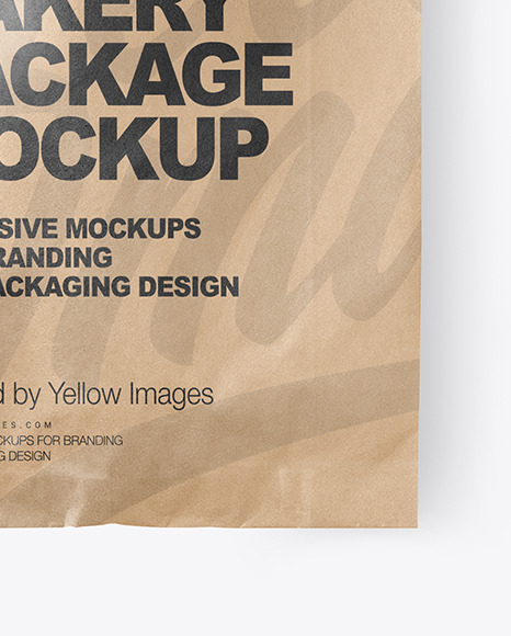 Kraft Paper Bakery Bag Mockup