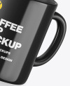 Glossy Coffee Cup Mockup