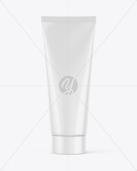 Glossy Cosmetic Tube Mockup