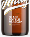 Amber Glass Bottle Mockup