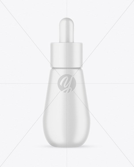 Matte Dropper Bottle Mockup