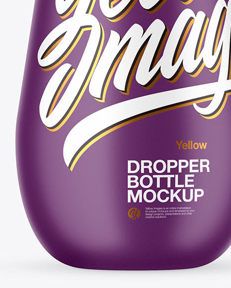 Matte Dropper Bottle Mockup