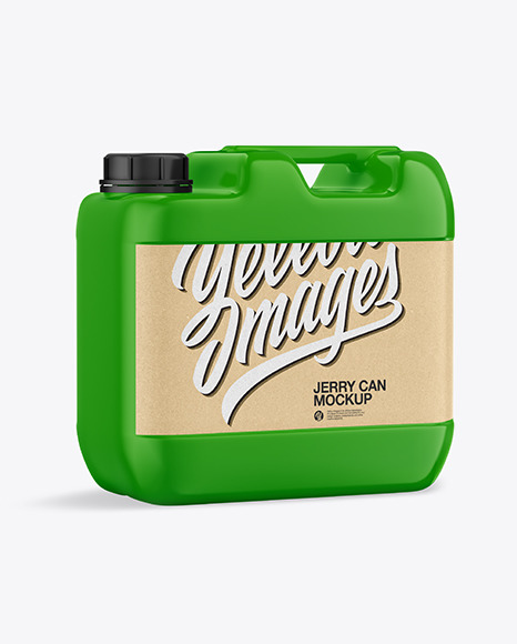 Glossy Jerry Can Mockup