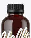 Dark Amber Glass Bottle Mockup Dark Amber Glass Bottle Mockup