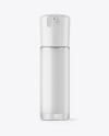 Frosted Clear Cosmetic Bottle Mockup