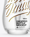 Clear Glass Dropper Bottle Mockup