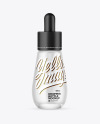 Frosted Glass Dropper Bottle Mockup