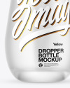 Frosted Glass Dropper Bottle Mockup