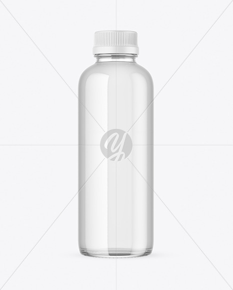 Clear Glass Bottle Mockup