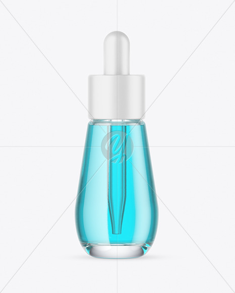 Clear Glass Dropper Bottle Mockup