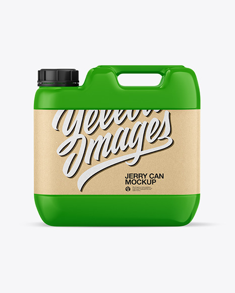 Glossy Jerry Can Mockup