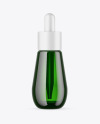 Green Glass Dropper Bottle Mockup